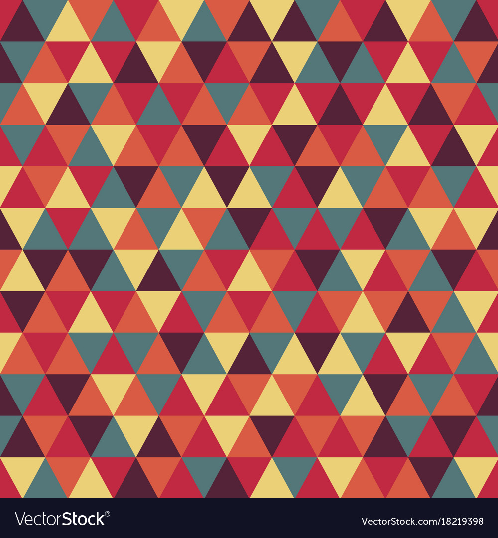 Triangle pattern with retro and fashion concept Vector Image