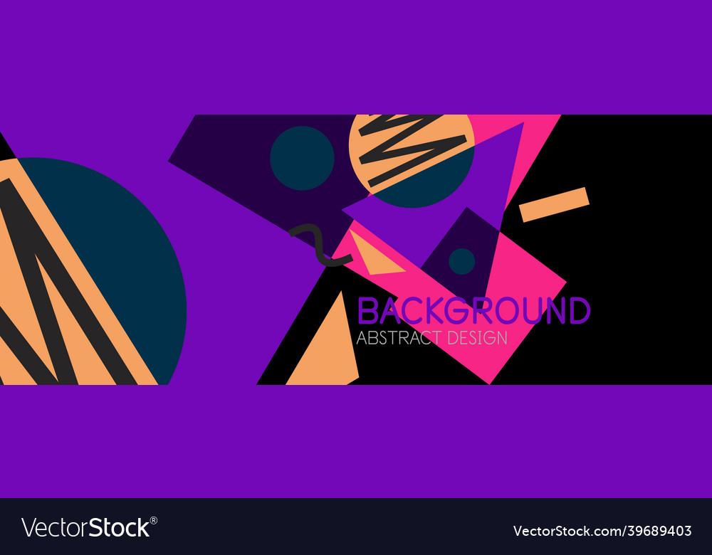 Abstract background blocks lines triangles vector image Abstract background blocks lines triangles