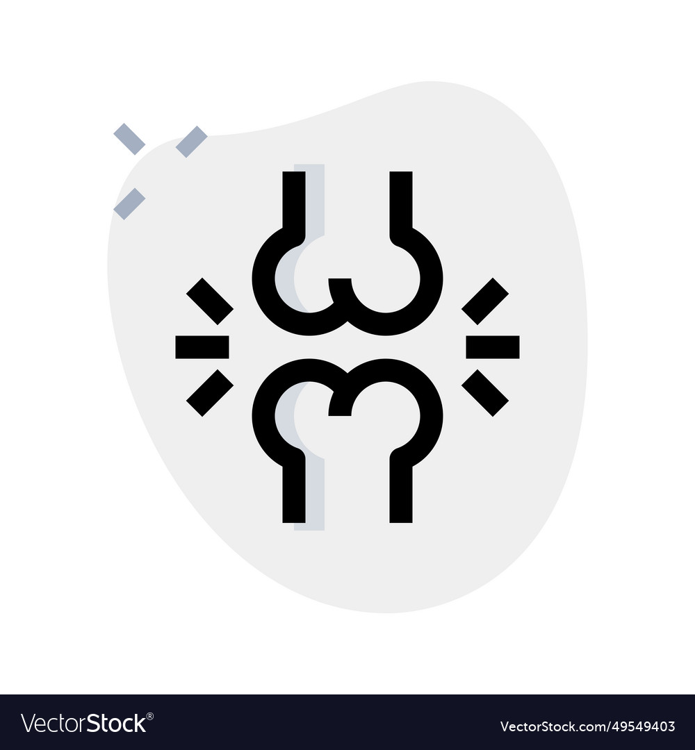 Broken bones from socket isolated on a white