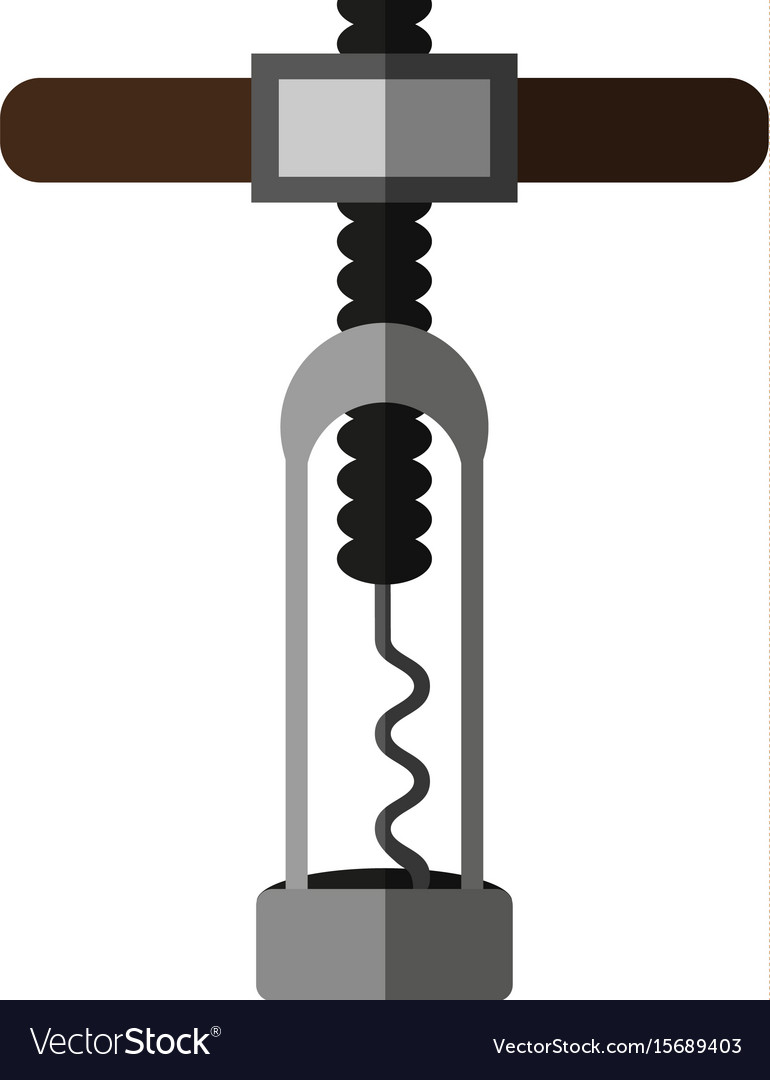 Cork Wine Bottle Opener Royalty Free Vector Image Cork Wine Bottle Opener Vector Image