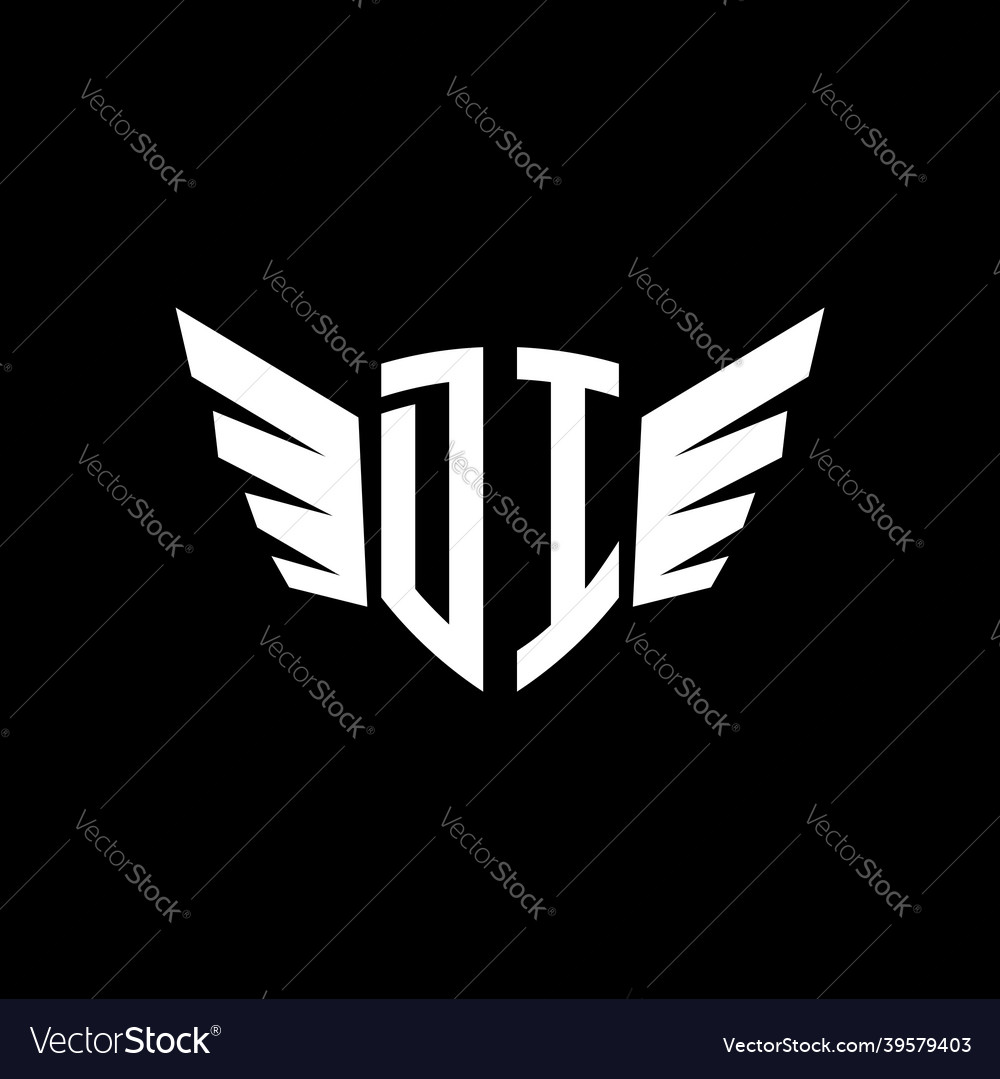 DI Monogram Initial with Wing Shape