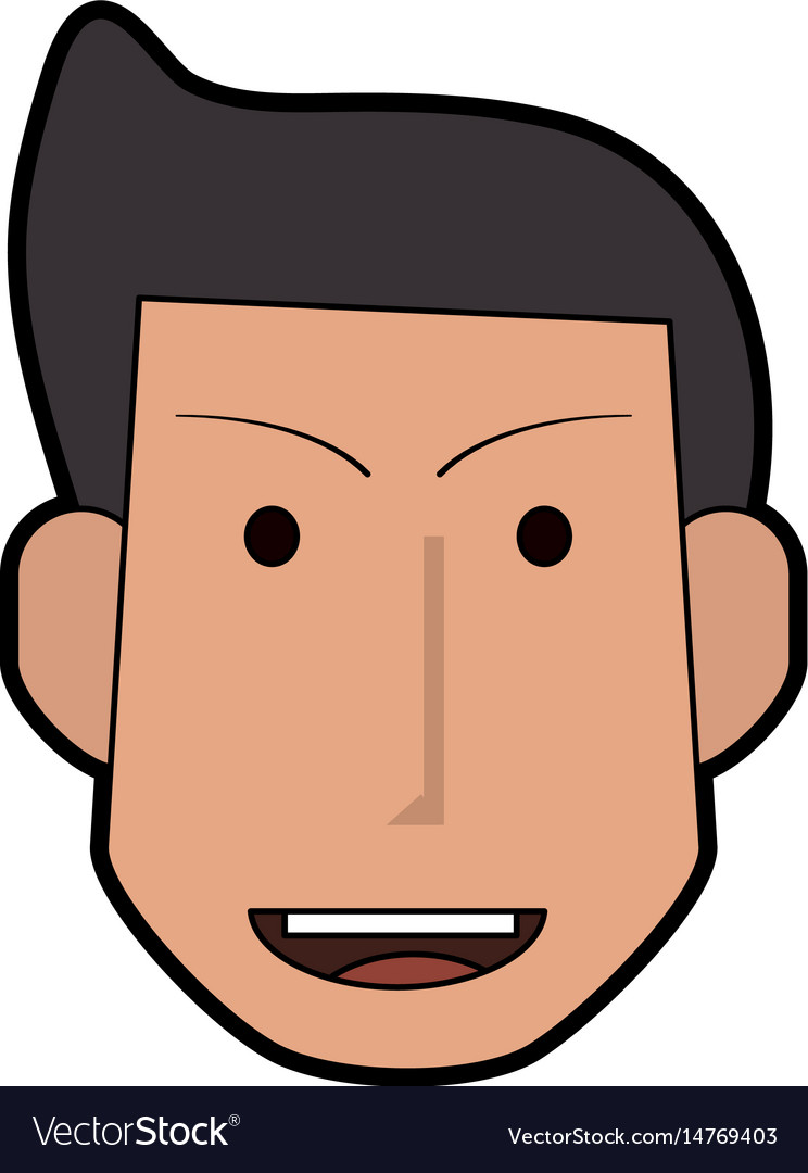 Head of smiling man icon image