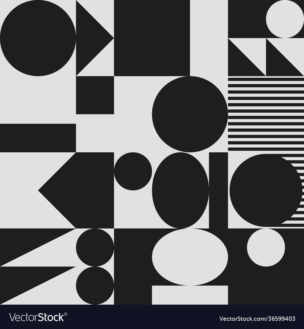 Monochrome abstract pattern design vector image Monochrome abstract pattern design