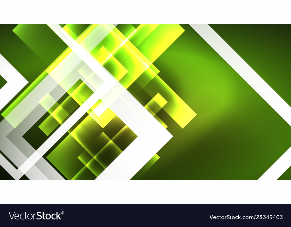 Shiny neon design square shape abstract background