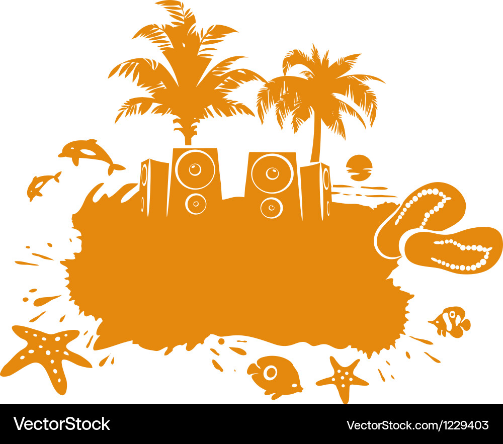 Tropical Abstract Background Royalty Free Vector Image
