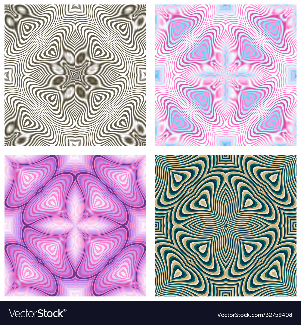 Abstract ornamental patterns set Vector Image Abstract ornamental patterns set