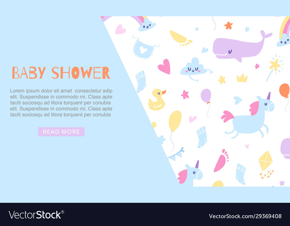 Baby boy shower blue banner