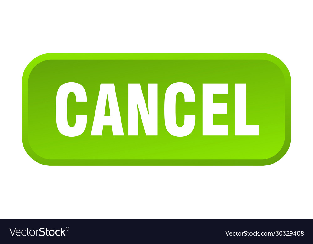 Cancel button square 3d push