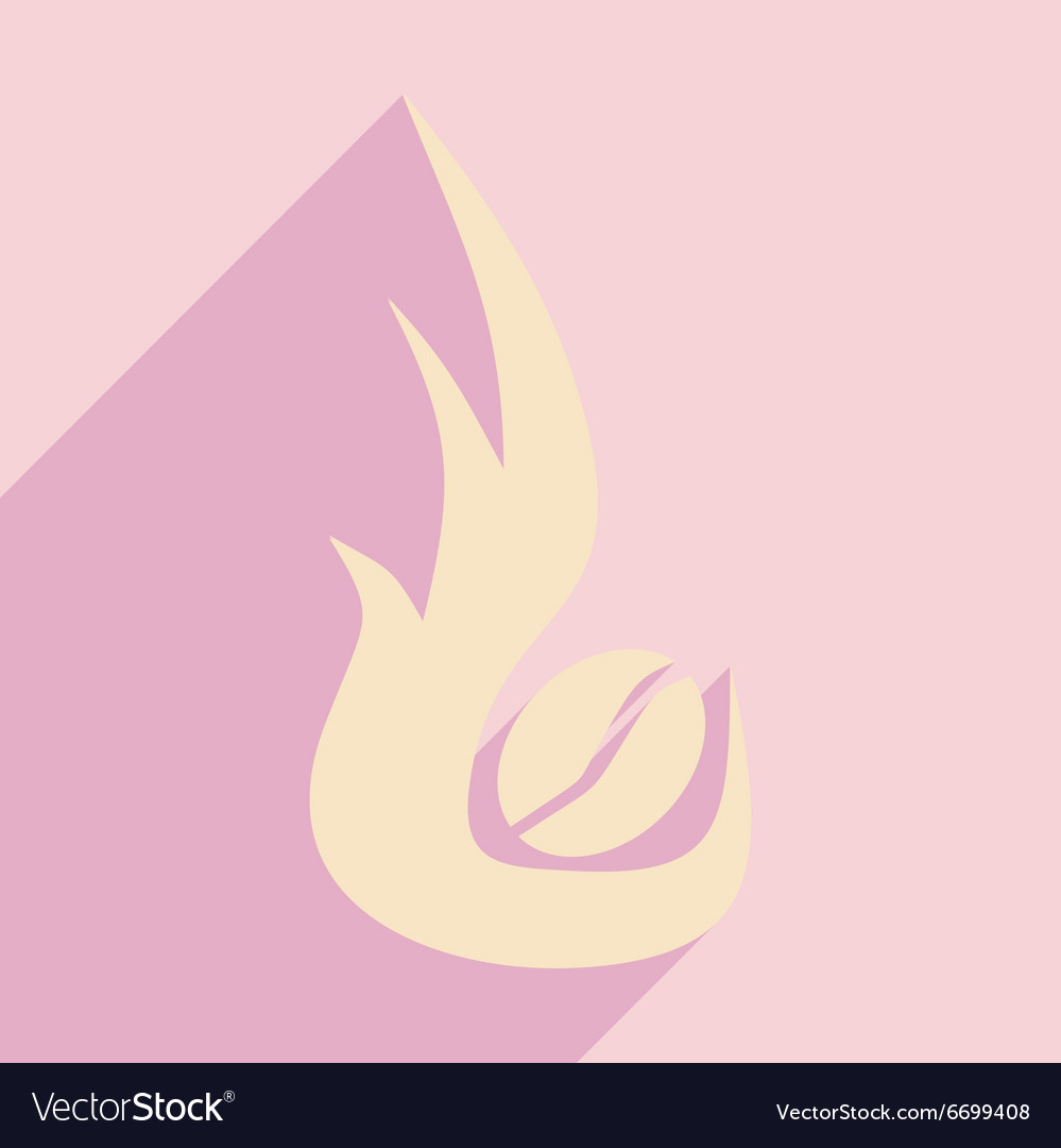 Flat with shadow icon and mobile application