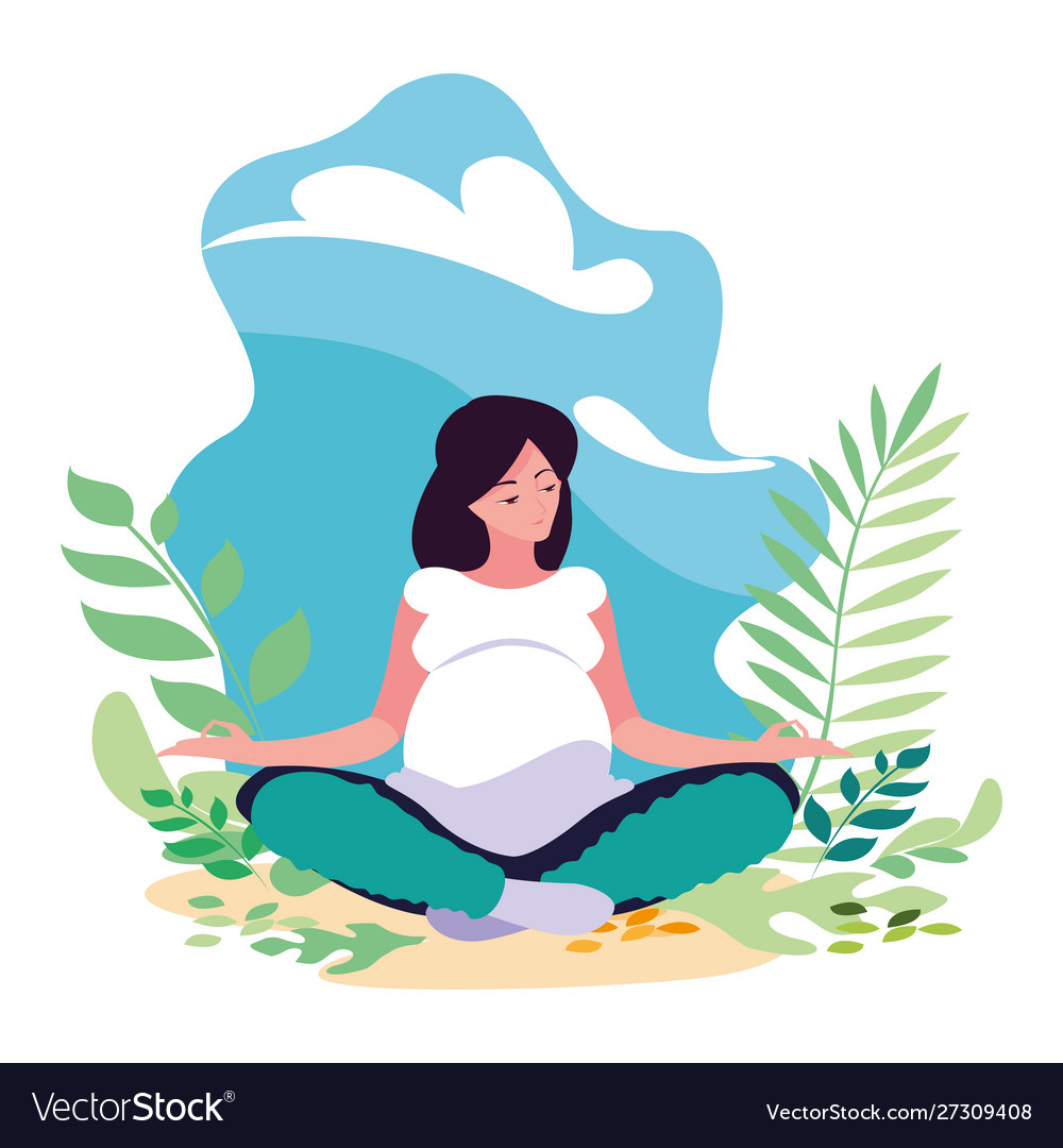 Isolated pregnant woman design icon Royalty Free Vector