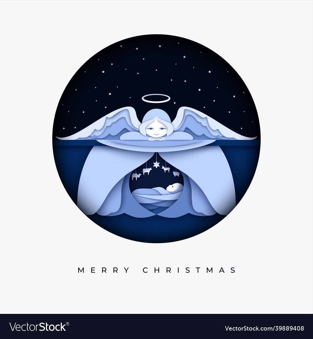 Frohe Weihnachten Krippe