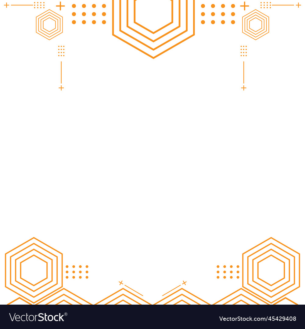 Modern geometric hexagonal shape design