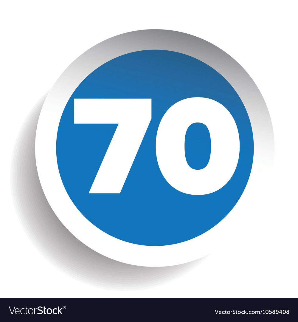 number-seventy-icon-royalty-free-vector-image-vectorstock