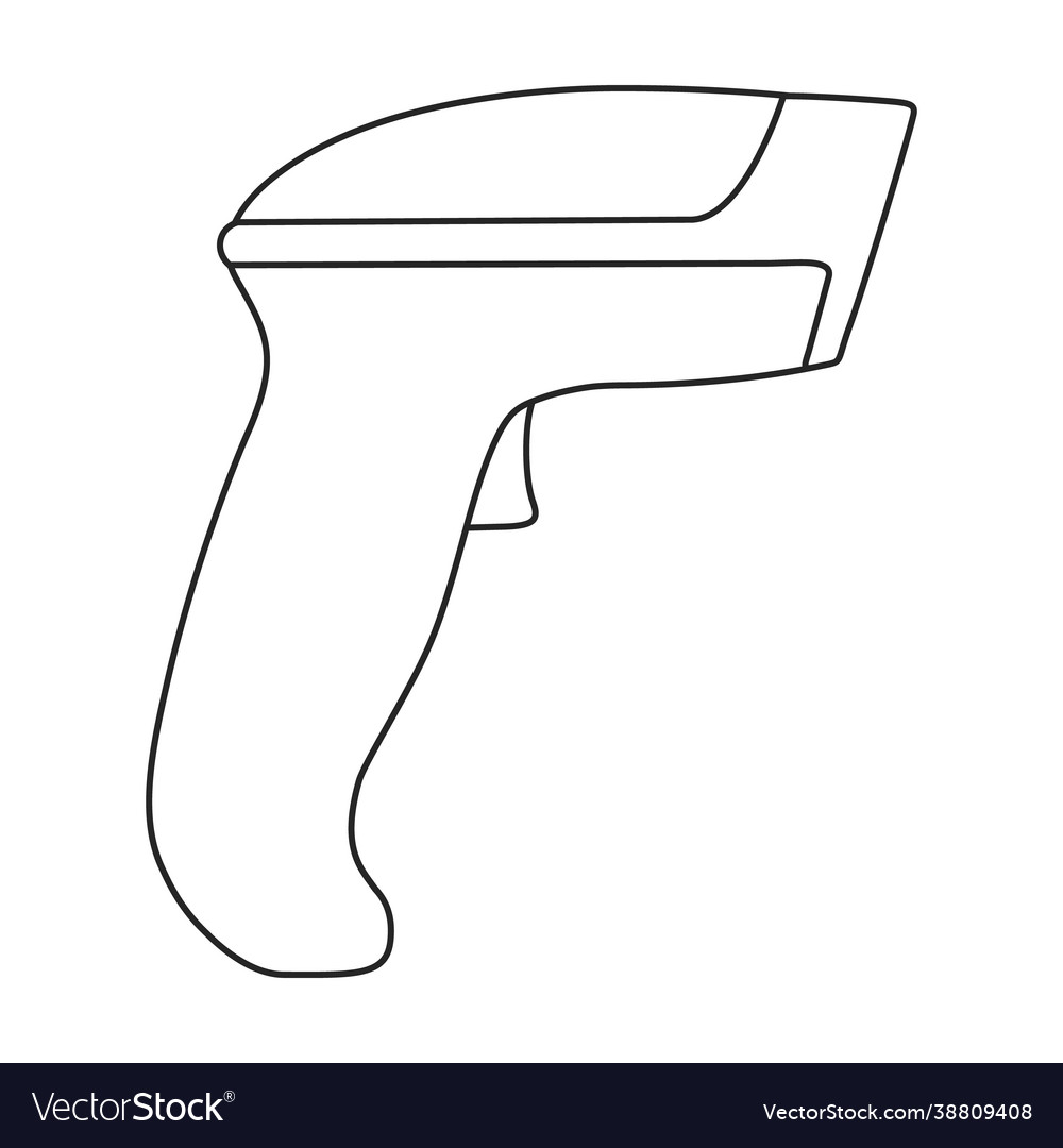 Scanner iconoutline icon isolated
