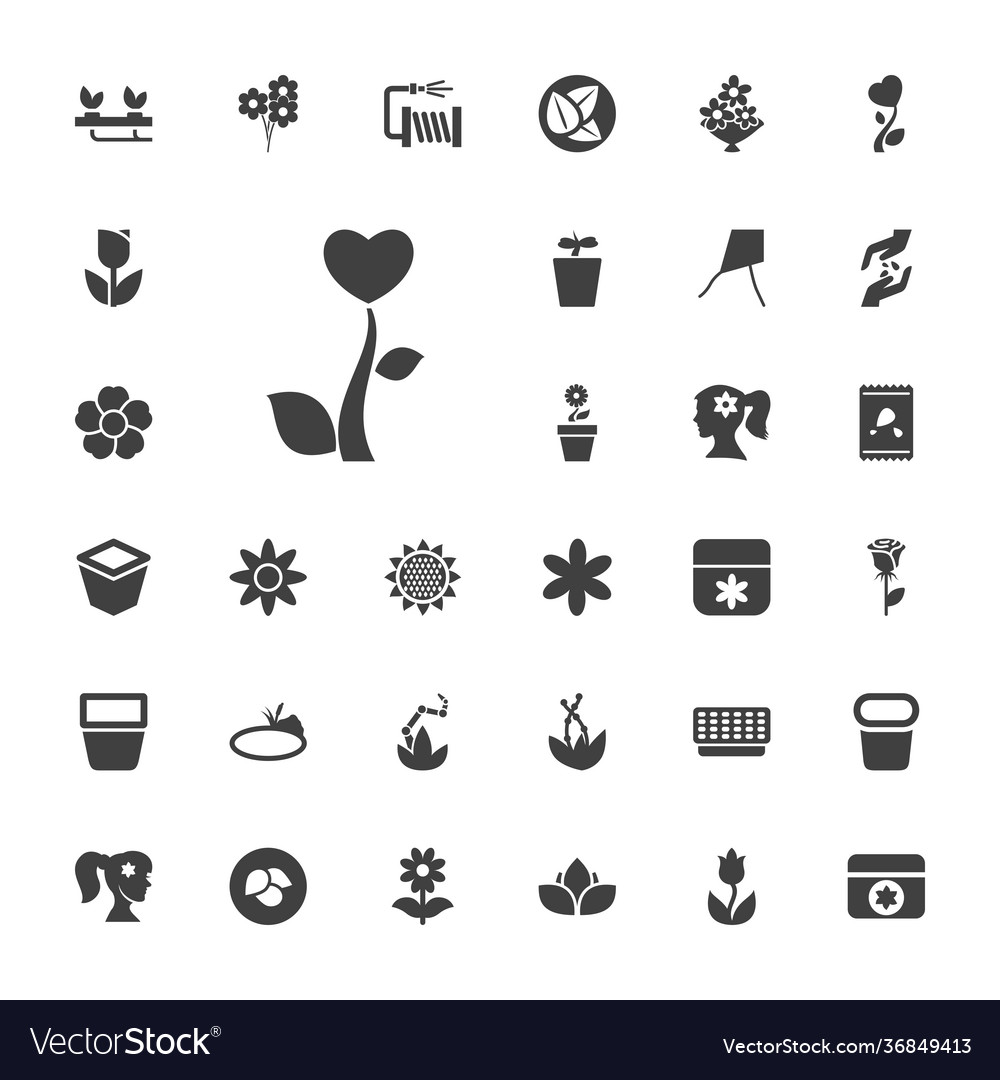 33 flower icons