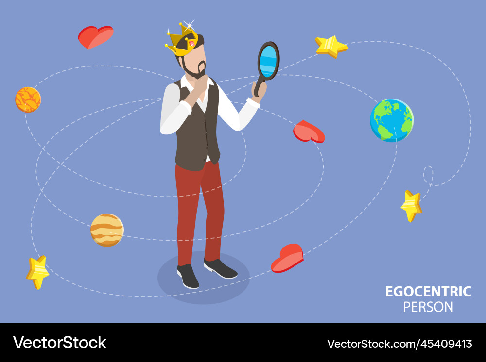 3d isometric flat conceptual Royalty Free Vector Image