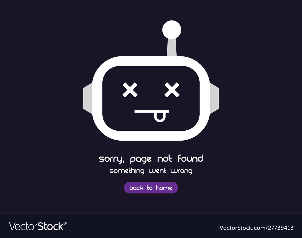 404 Error Robot - Website Error Page