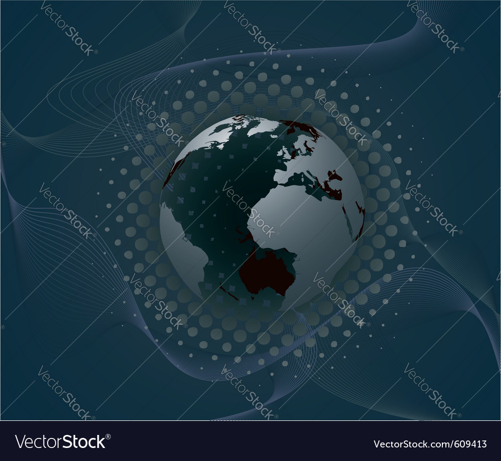 Abstract background with planet