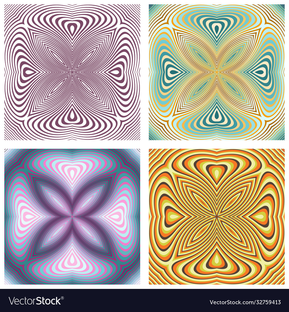 Abstract ornamental patterns set vector image Abstract ornamental patterns set