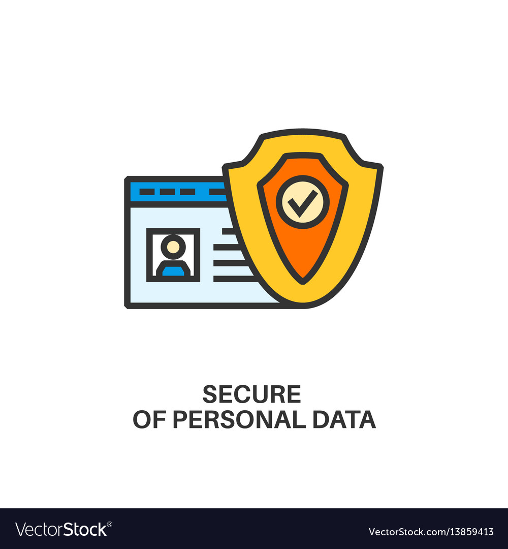 Data Protection Icon Royalty Free Vector Image