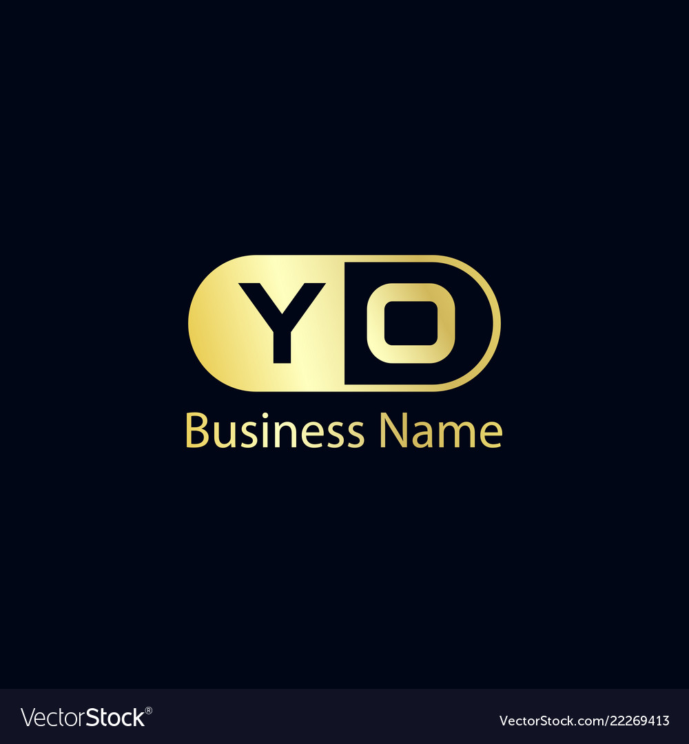 Initial letter yo logo template design