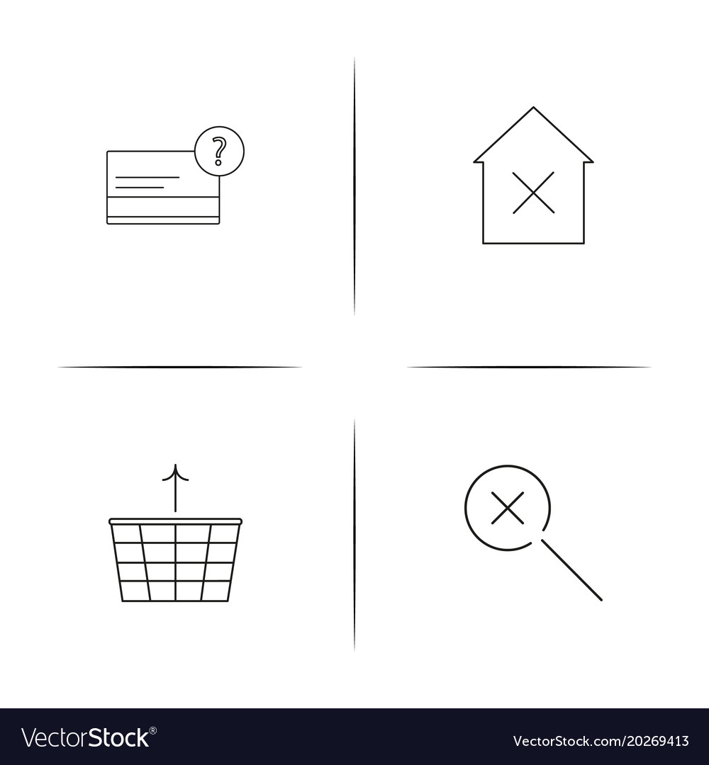 Interface linear simple icon setoutline icons