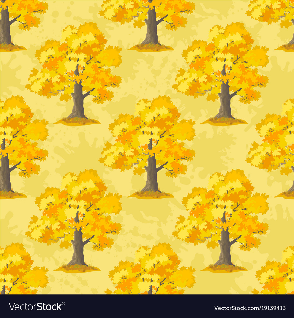 Oak trees seamless