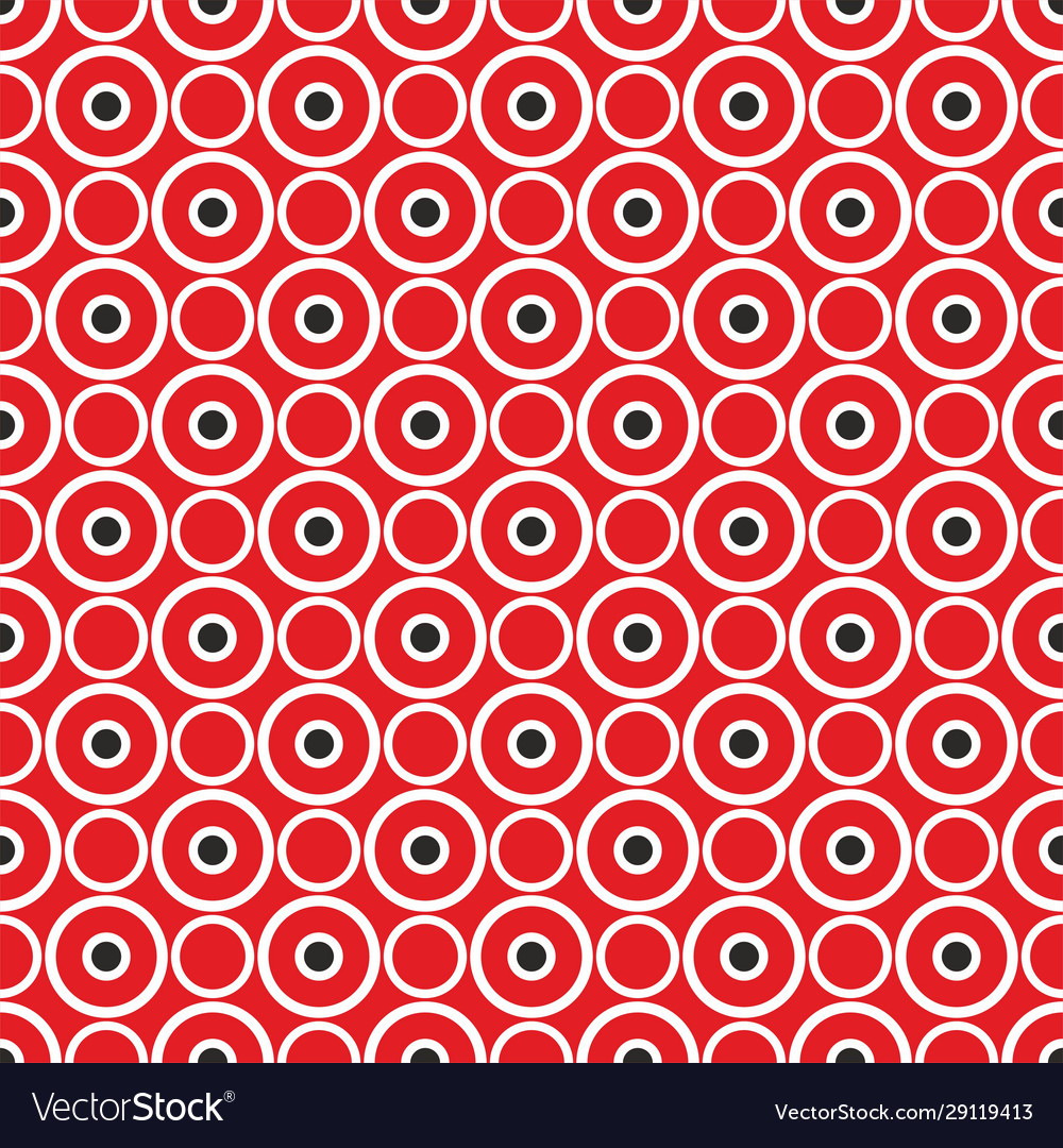 Retro Red Dot Pattern