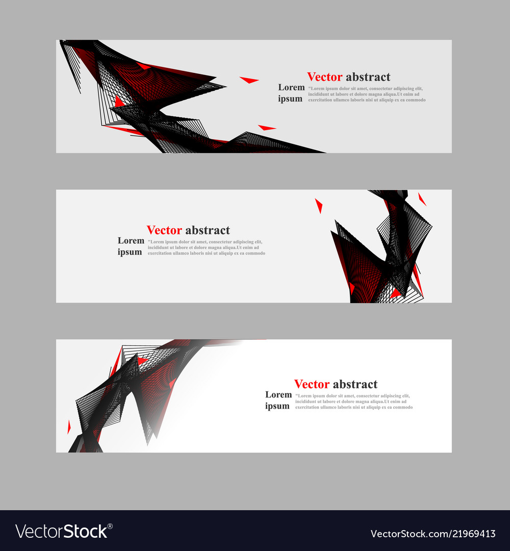 Website header or banner web set abstract