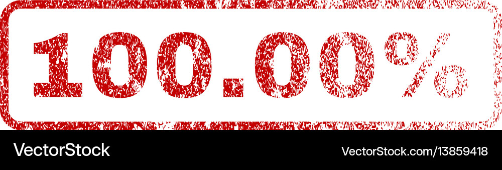 10000 percent rubber stamp Royalty Free Vector Image