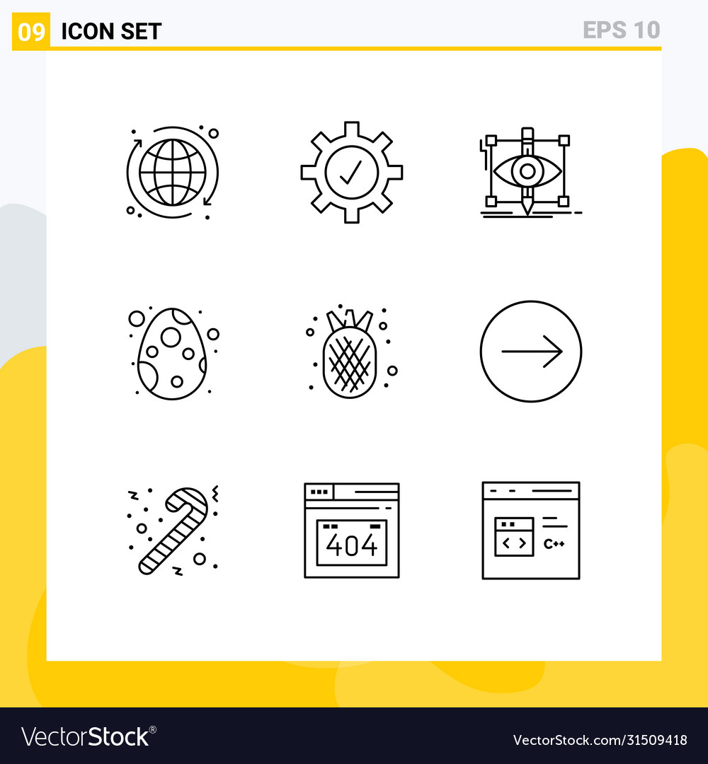 9 universal outlines set for web and mobile