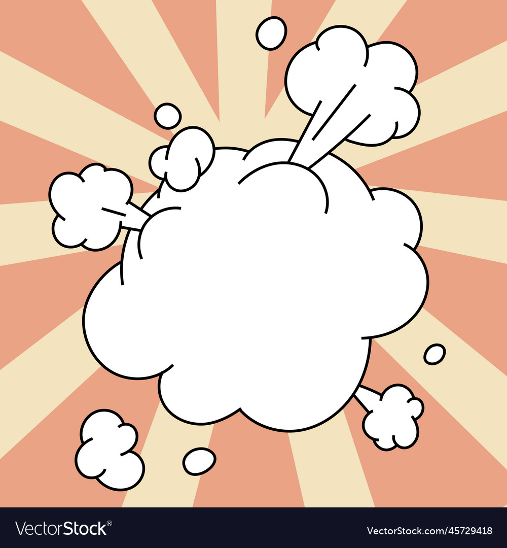 Blank speech bubble with copy space over color vector image Blank speech bubble with copy space over color