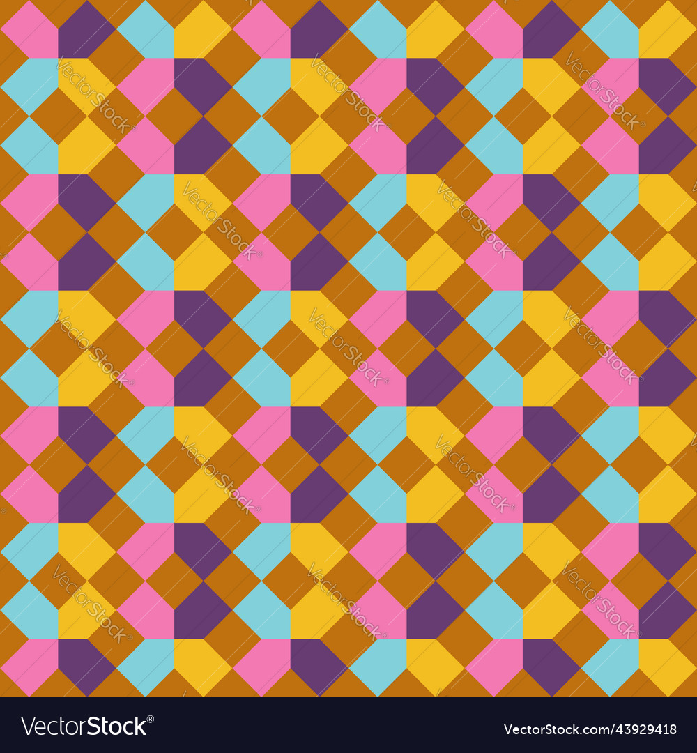 Geometric crosses seamless pattern Royalty Free Vector Image