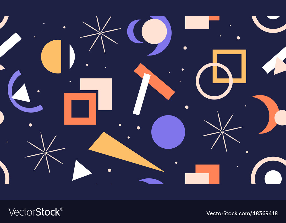 Geometric simple shapes and figures Royalty Free Vector