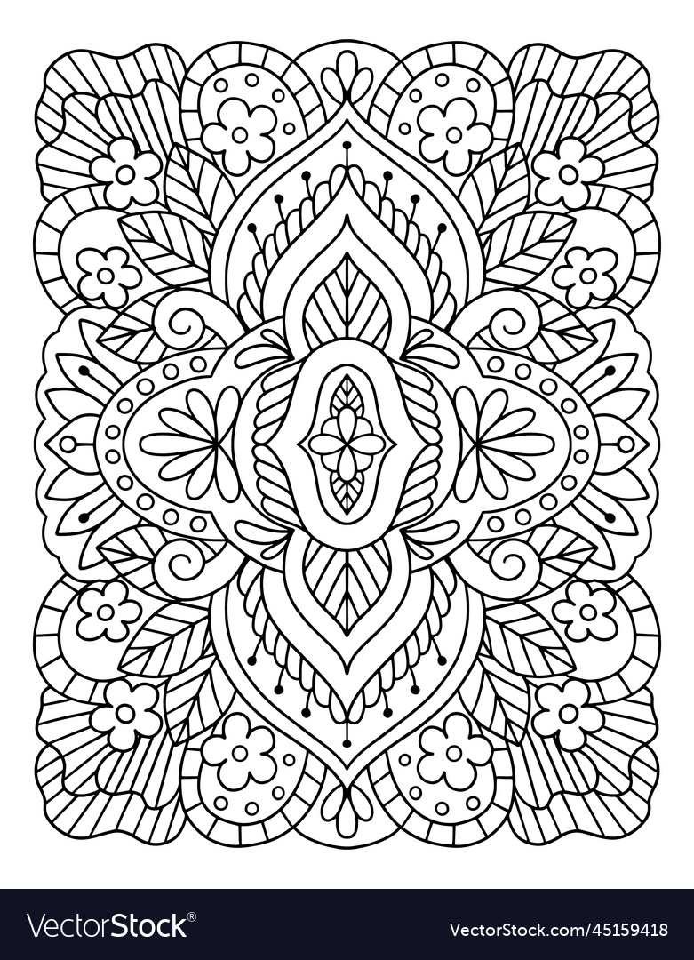 Intricate Floral Border Pattern