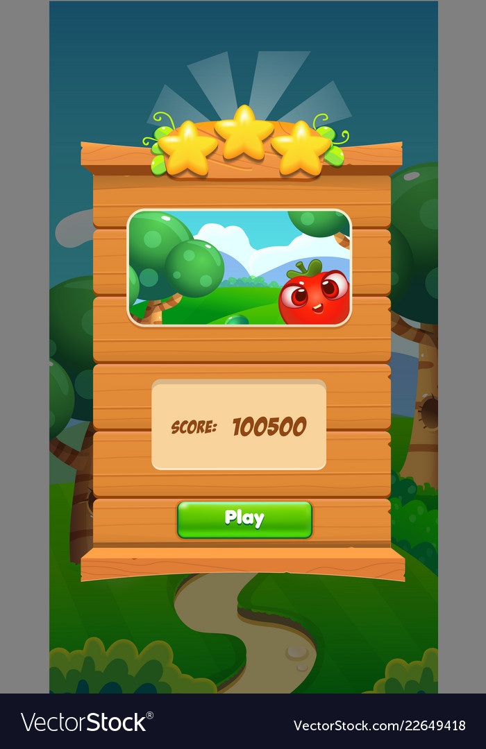 Mobile Game UI Panel - World Map