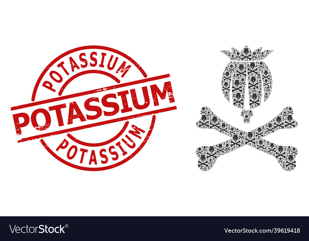 Mortal opium icon recursion mosaic and textured