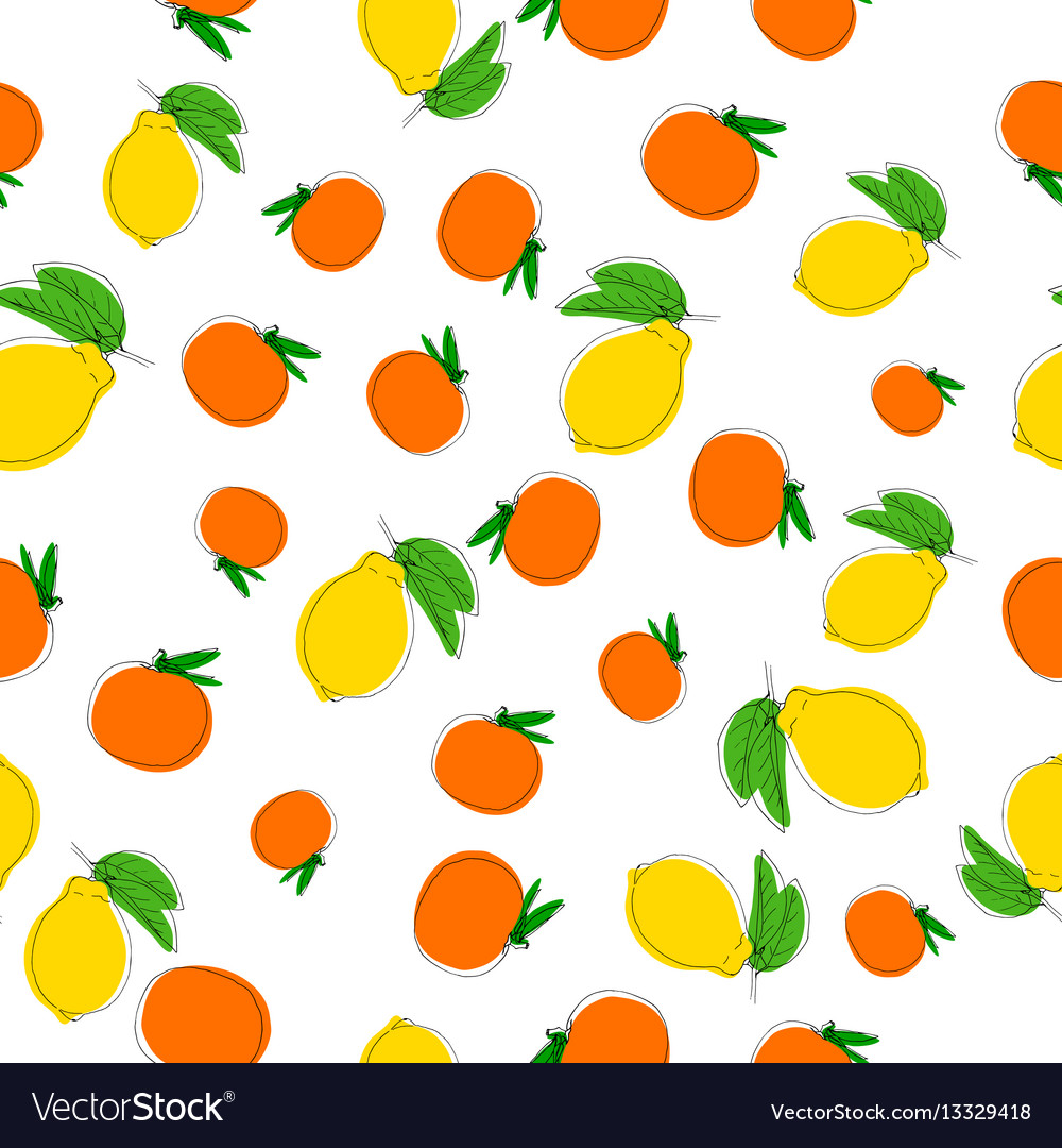 Seamless pattern background with hand drawn