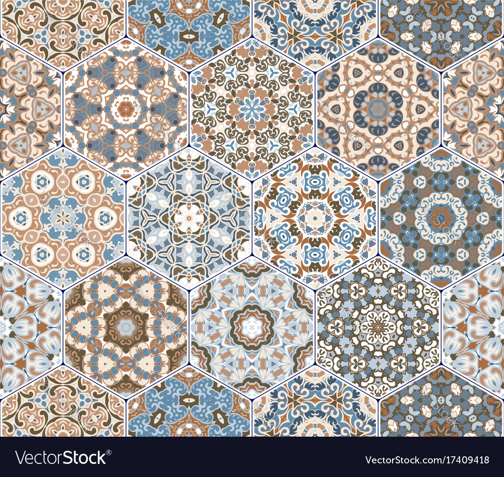 Set of hexagonal patterns