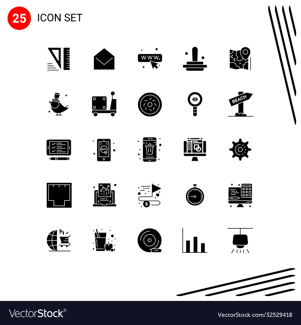 Set of Map and Location Icons