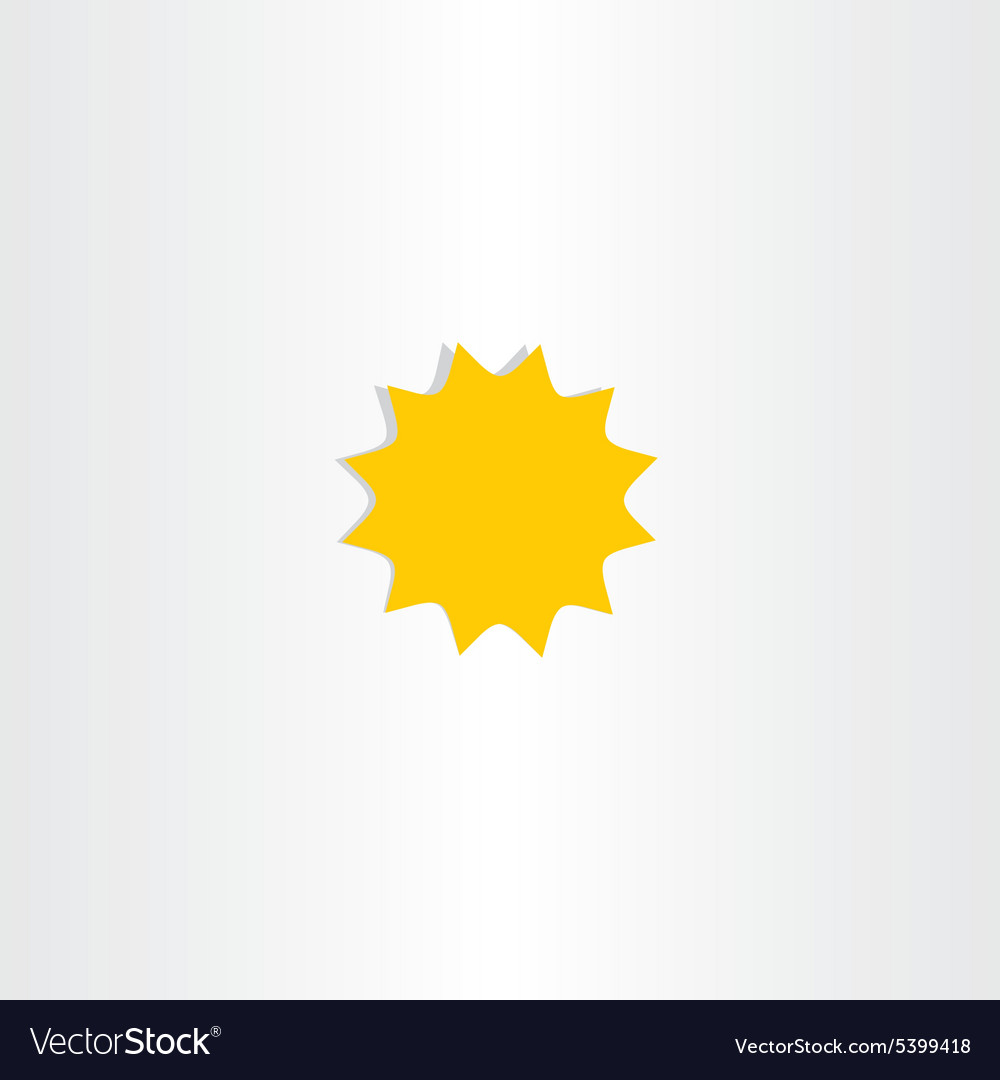 Star icon sunlight symbol design element