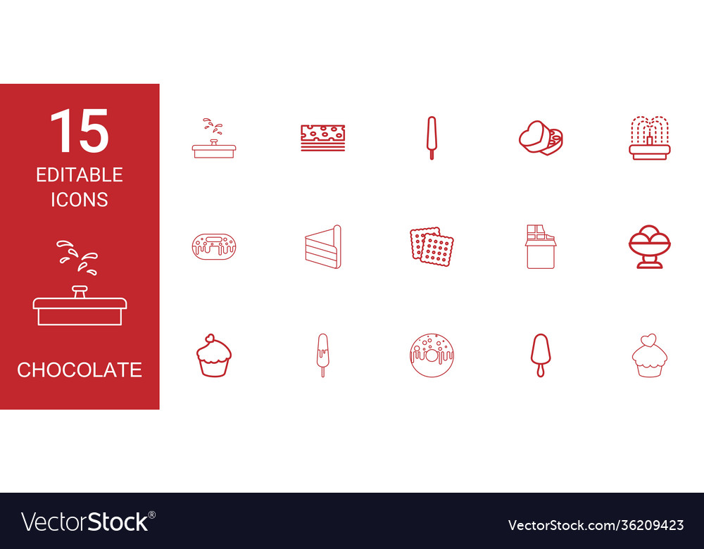 15 chocolate icons