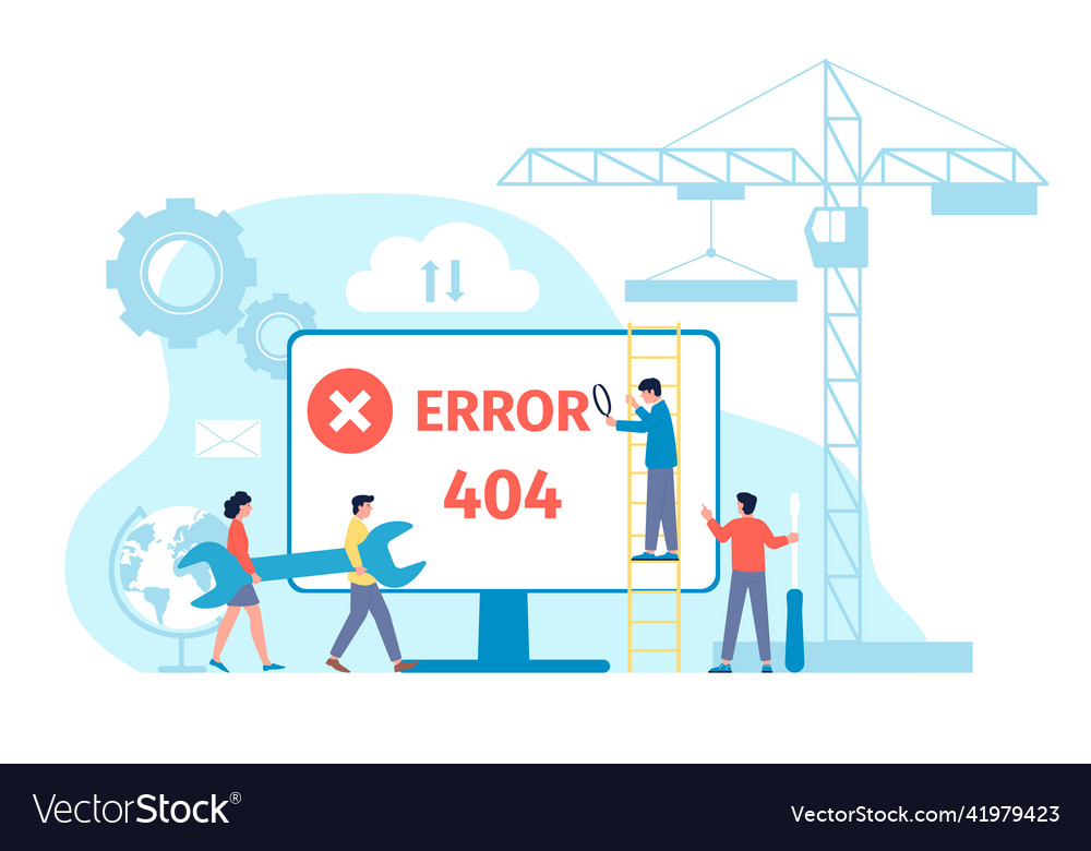 404 Error Webpage - Server Mistake