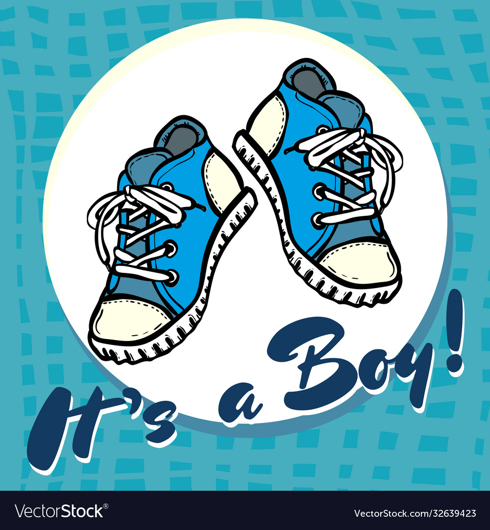 Baby boy shower congratulations postcard