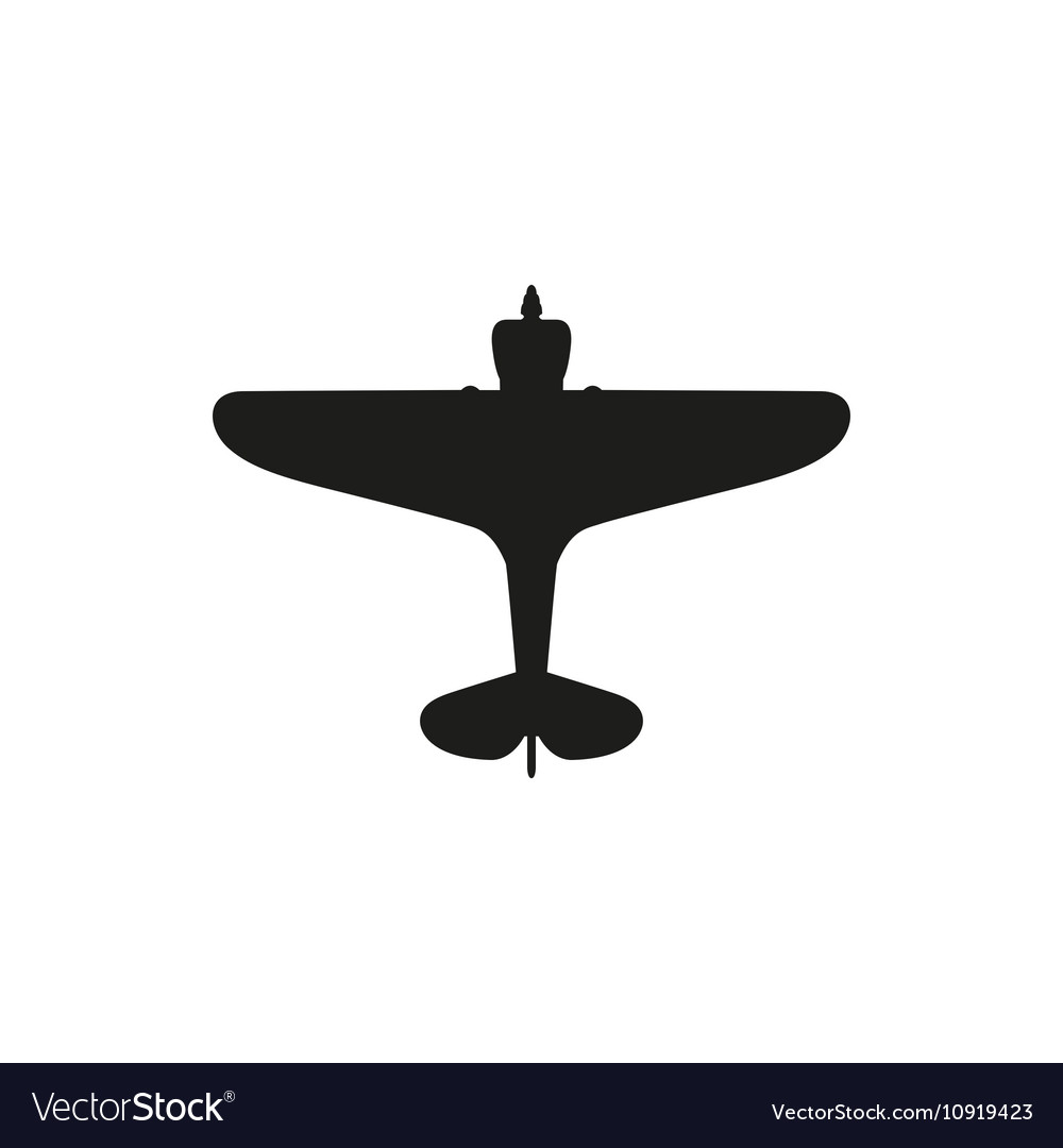 Black Screw Airplane Icon