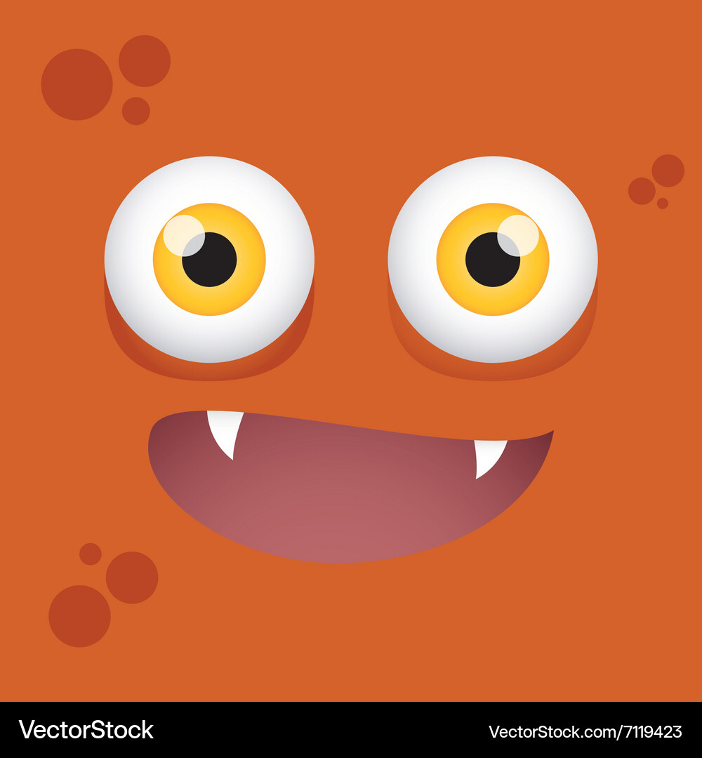 Cartoon expression face Royalty Free Vector Image