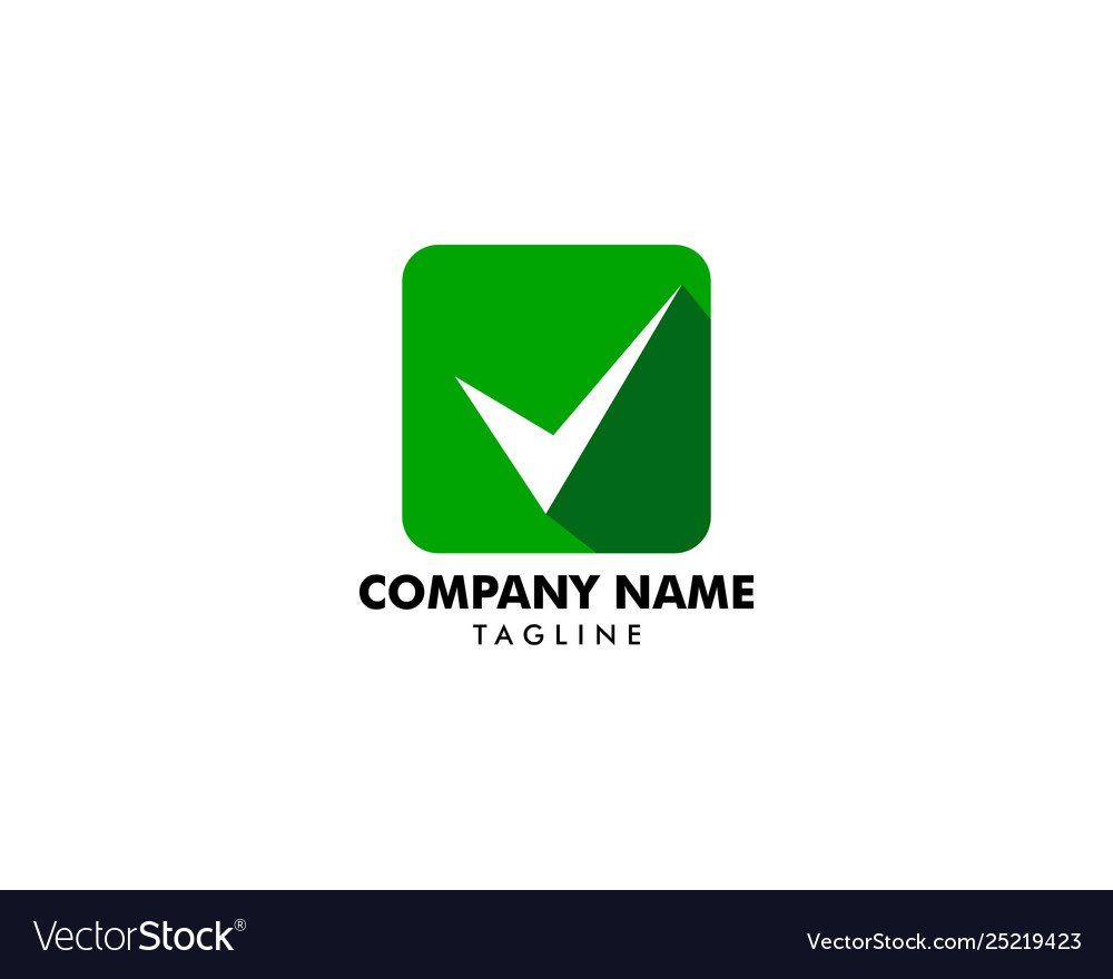 Check mark logo or icon