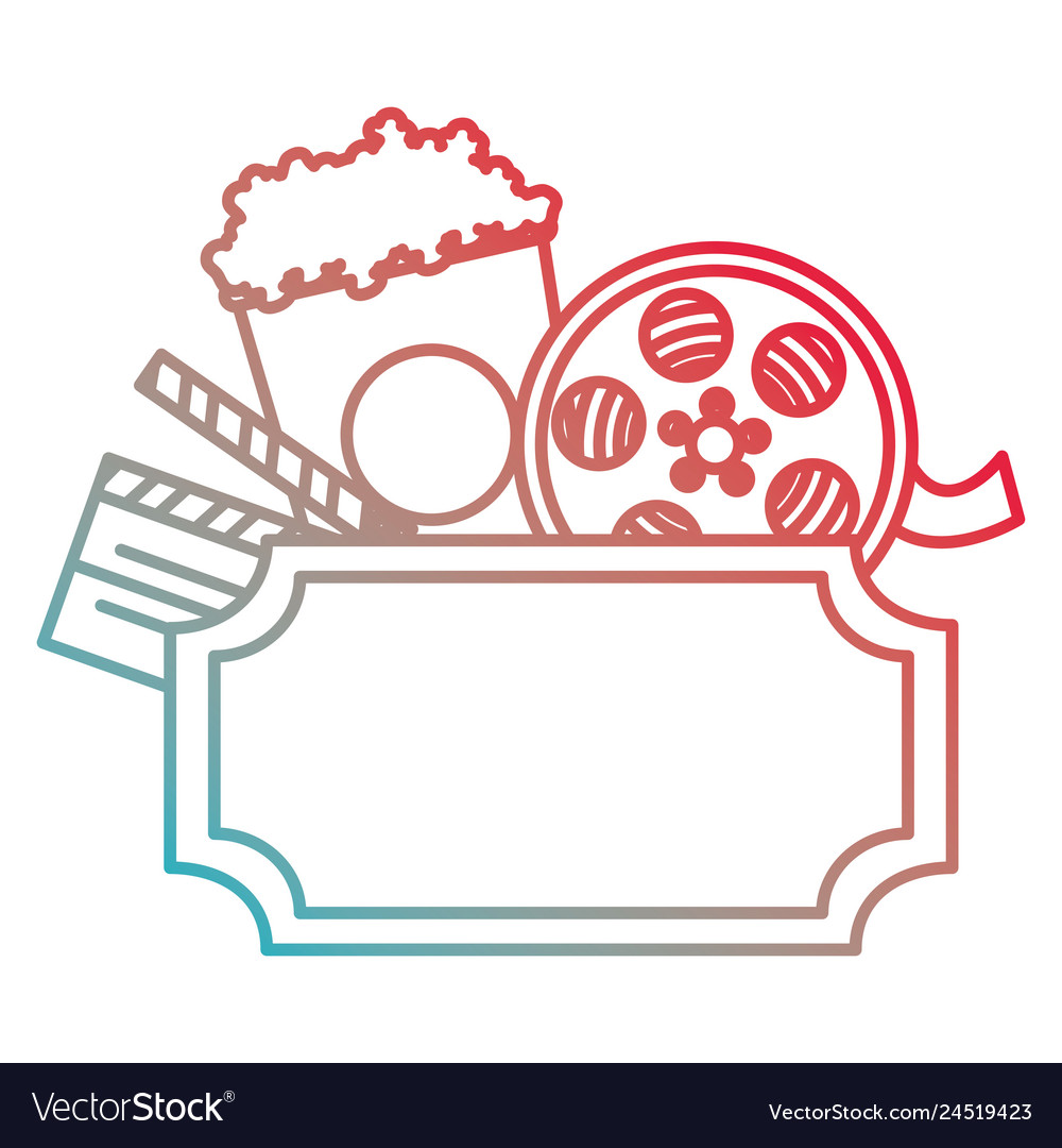 Cinema entertainment set icons