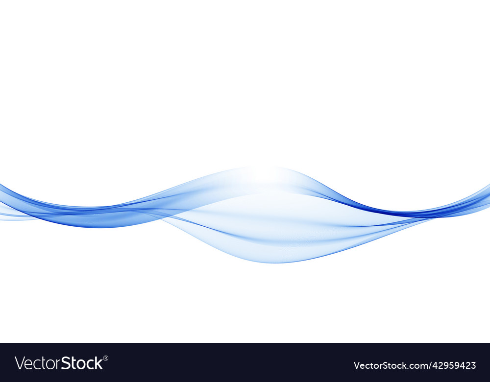 Moderne abstrakte blaue Strömung von welligen Linien Welle