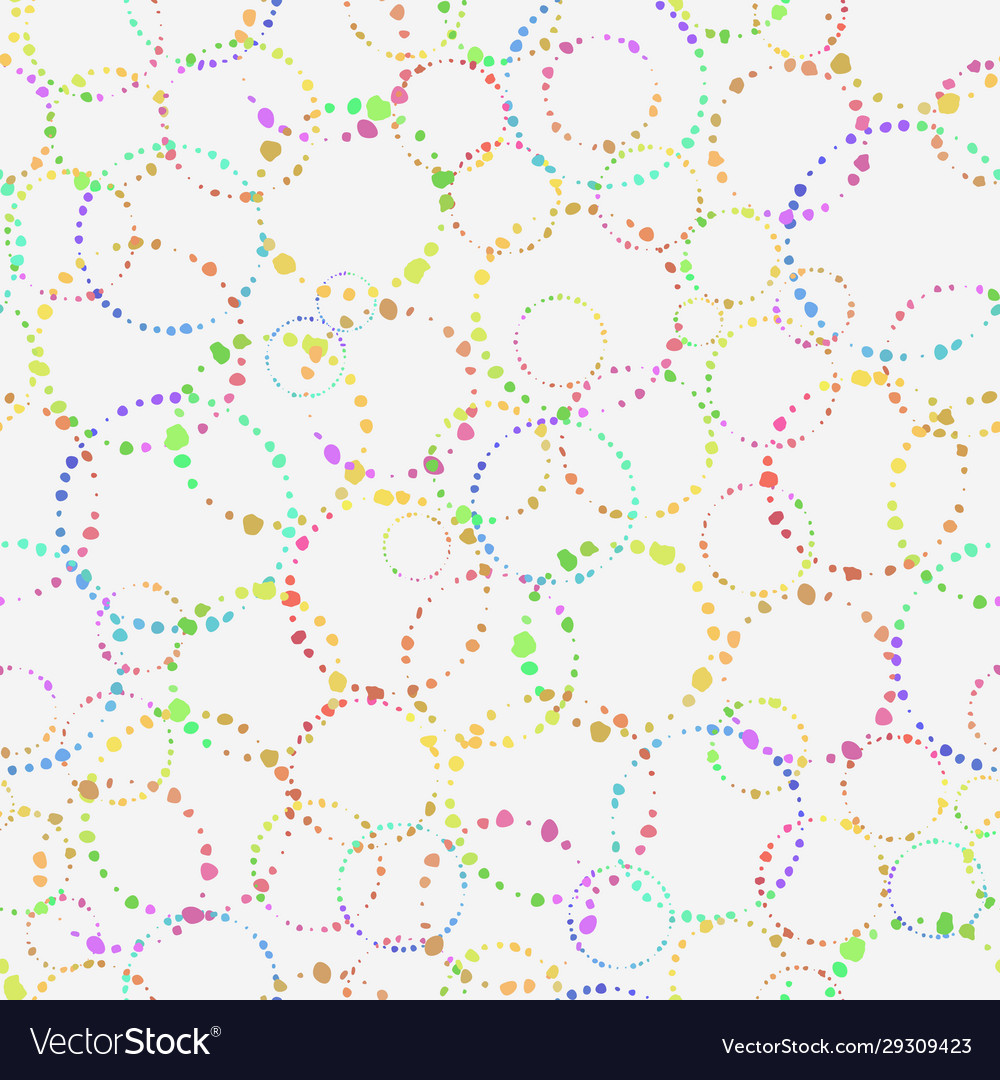 Seamless pattern concentric circles on a light